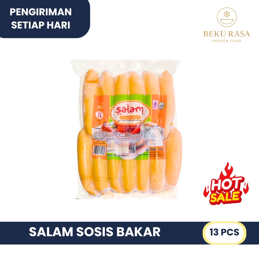 

SALAM SOSIS BAKAR RASA SAPI FROZEN FOOD ORIGINAL ISI 13PCS