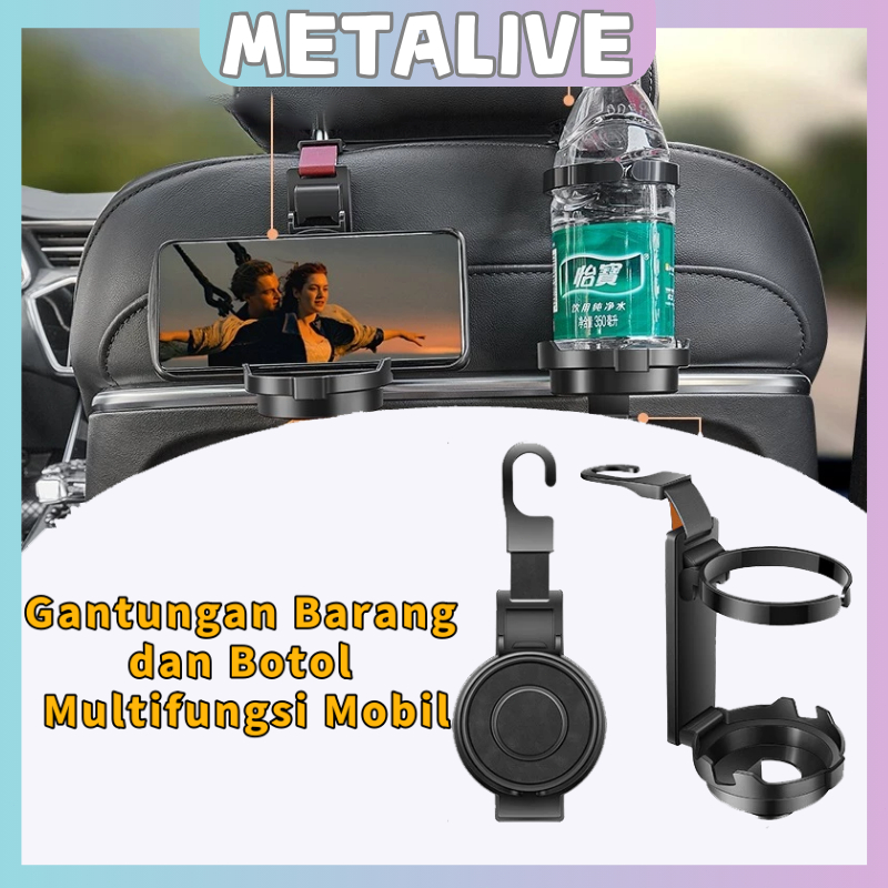 Car Cup Holder Mobil Foldable Gantungan Multifungsi Mobil Untuk Sandaran Kursi Kait Car