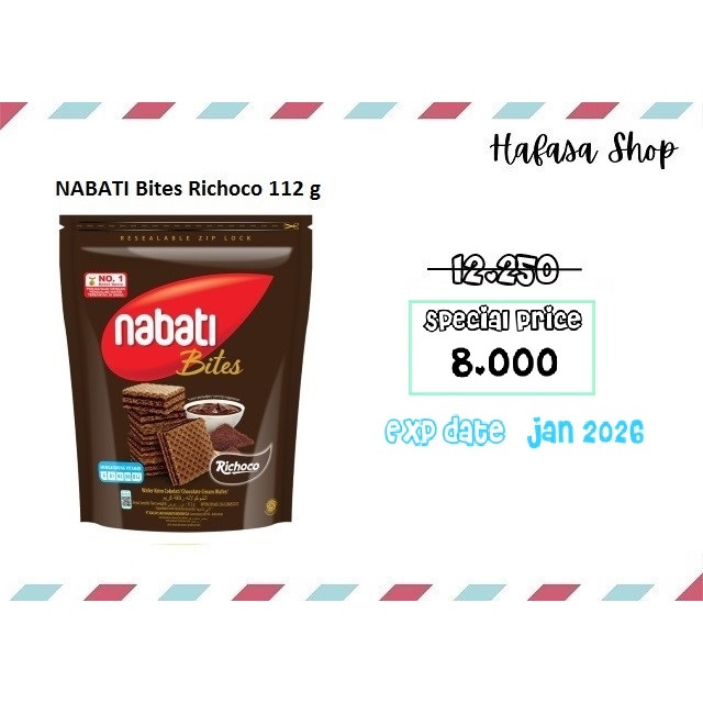 

NABATI Bites Richoco 112 gram / 100 gram