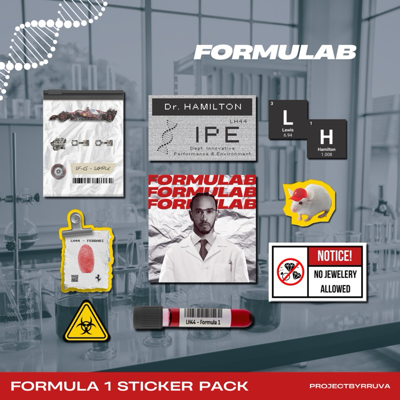 

[READY] Sticker F1 Stiker Formula 1 Merchandise Merch F1 Dekorasi Laptop Sticker Hp Sticker Laptop - FORMULAB