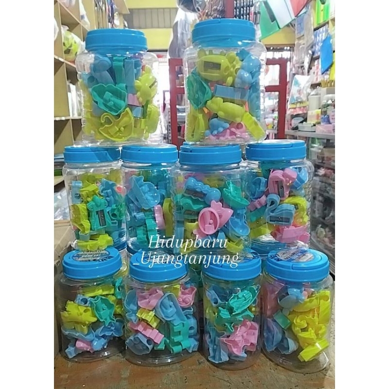 

Jual Rautan Pensil / Serutan pensil 1 toples/tabung isi 24 pcs