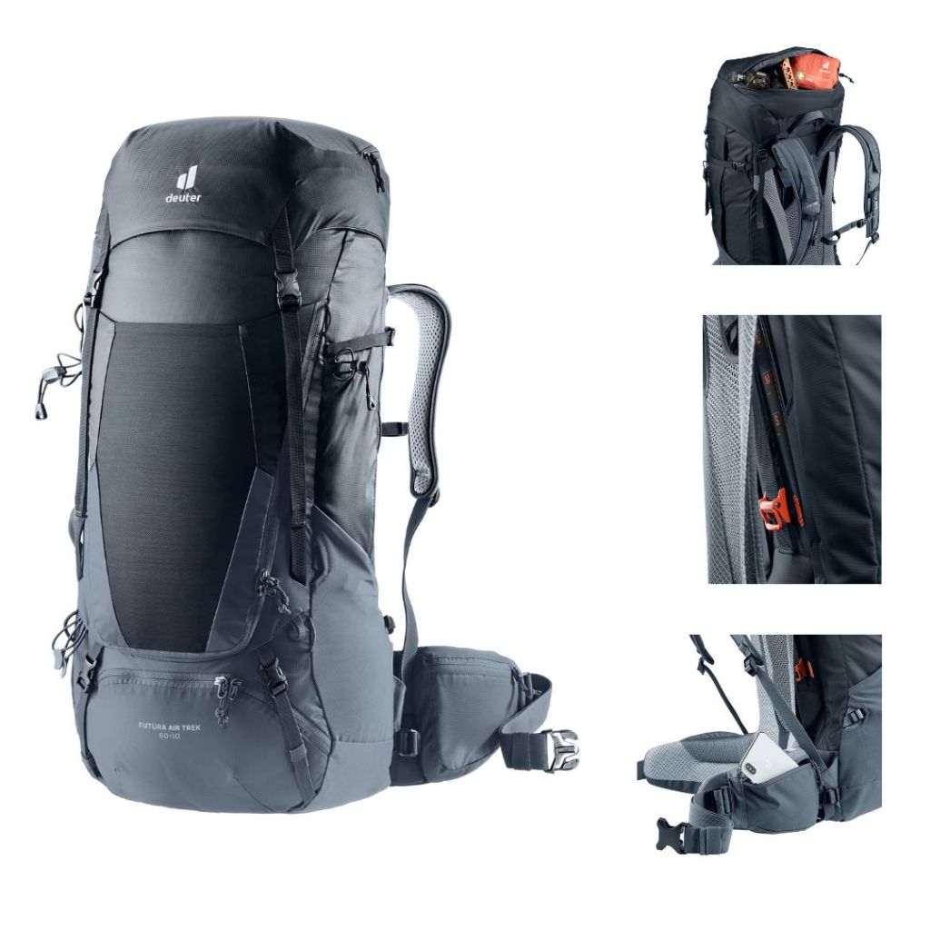 Tas Carrier Deuter Air Trek 60 Liter Camping Hiking / Ransel Keril Gunung