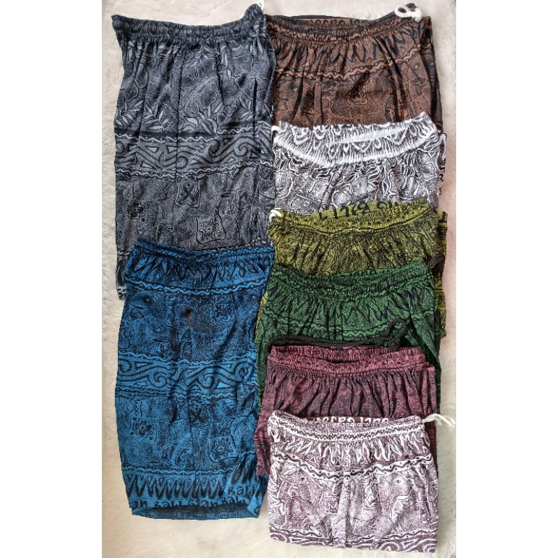Celana Pendek Cowok/Celana Bali Cowok/Celana pedek motif bali