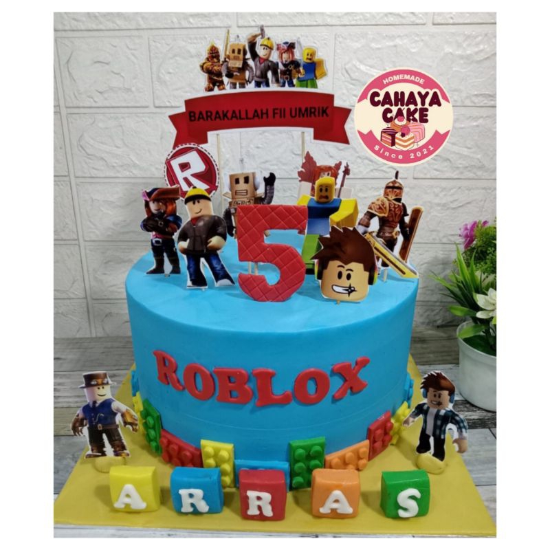 

Kue Ulang Tahun Roblox / Roblox Cake / Kue Ultah Anak Laki-Laki / Roblox