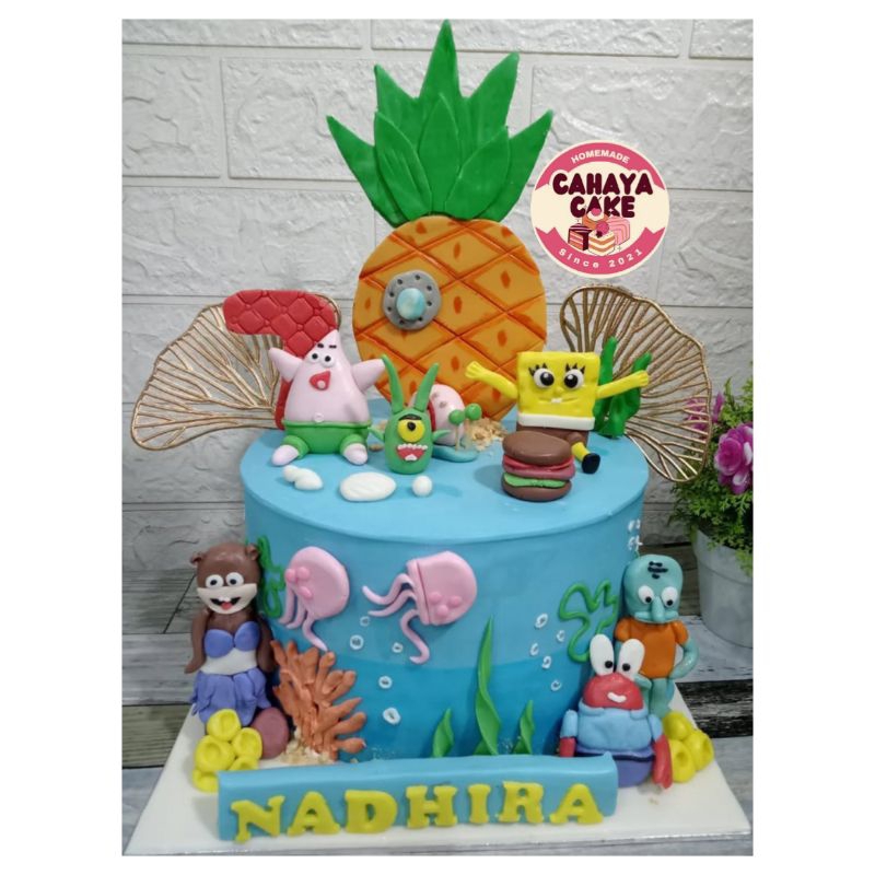 

Kue Ulang Tahun Spongebob / Spongebob Cake / Kue Ultah Karakter Anak