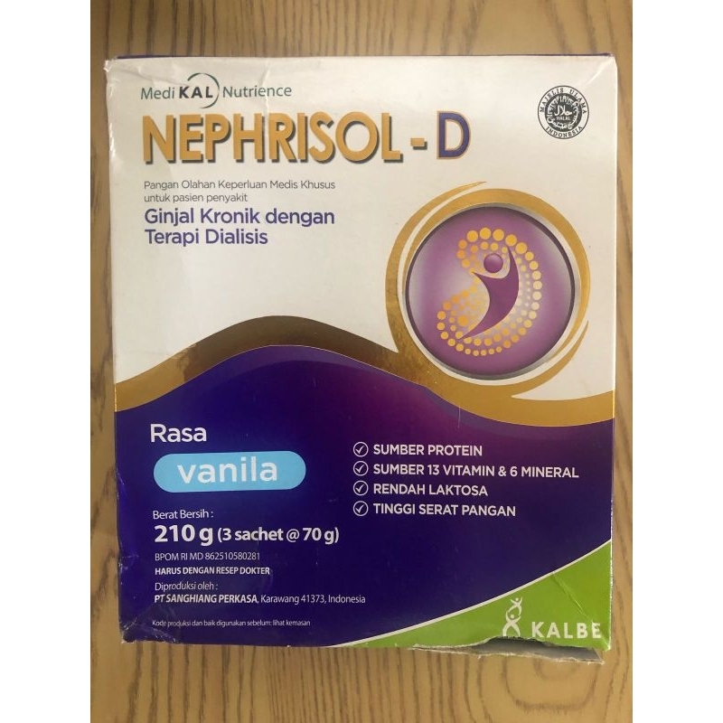 

Nephrisol D Vanilla dus penyok