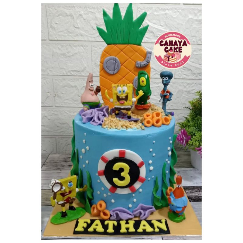 

Kue Ulang Tahun Spongebob / Spongebob Cake / Kue Ultah Anak Karakter
