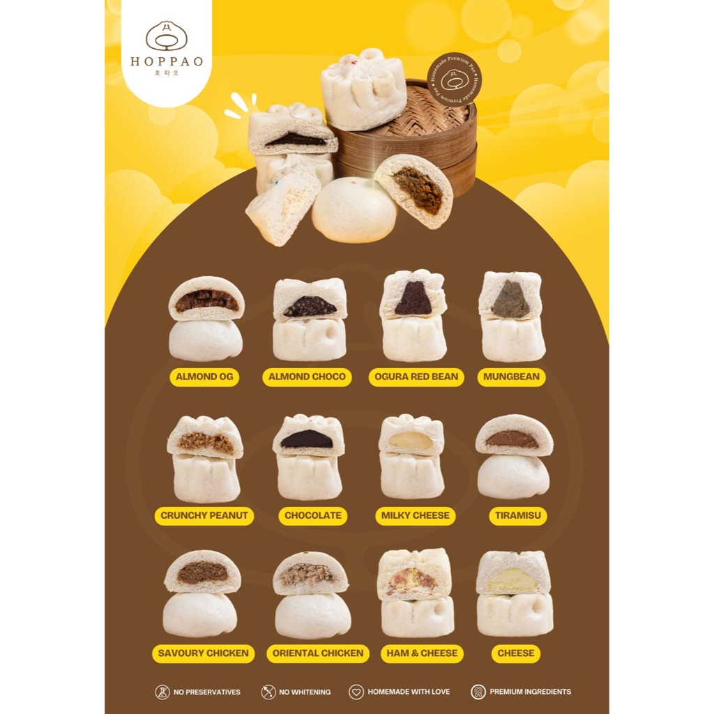 

Hoppao Premium Pao (10 pcs) / Frozen Bakpao