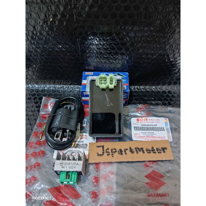 3 item Paket CDI+Kiprok+Coil Suzuki Shogun Kebo Shogun 110R New Original