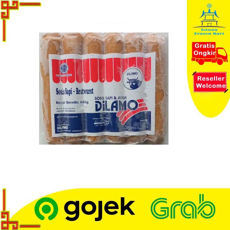 

Sosis Beef Bratwurst 450gr / 6pcs - DILAMO