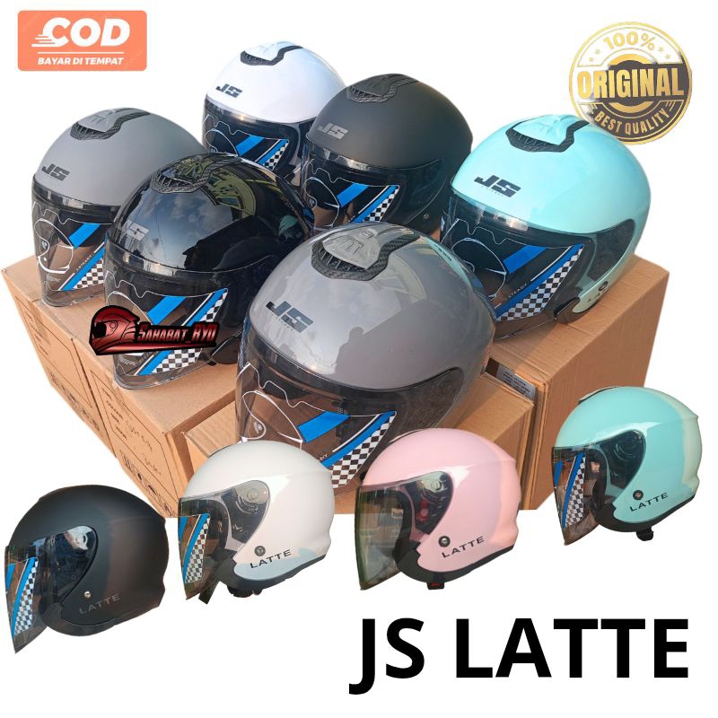 Helm JS LATTE SNI Kekinian Helm Evo Wanita Pria