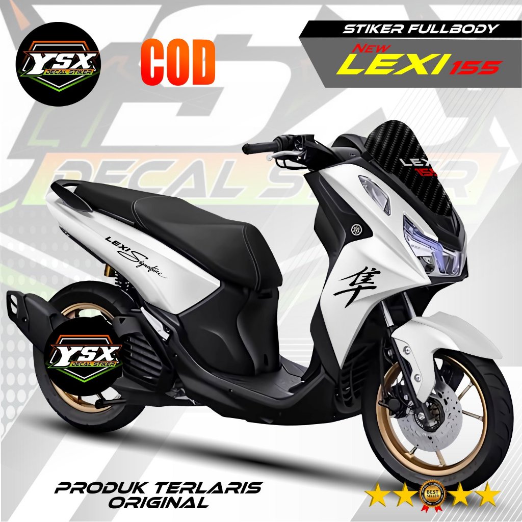 Decal Lexi New 155 Stiker Motor Fullbody Desain Polos Keren