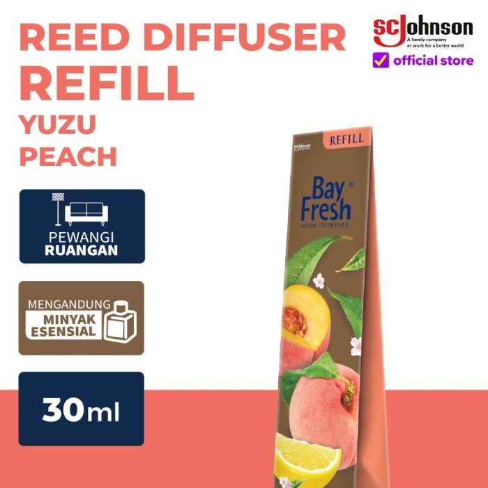 Bayfresh Reed Diffuser Yuzu Peach Refill 30 ml