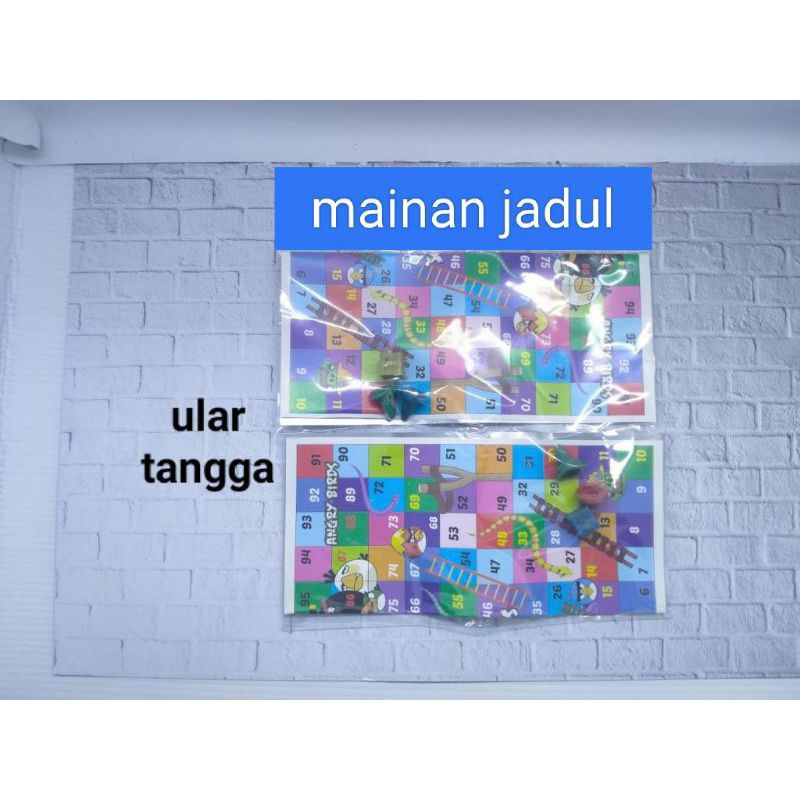 Mainan Ular Tangga/Mainan Edukasi/Ular Tangga Warna Cerah/Ular Tangga Kertas