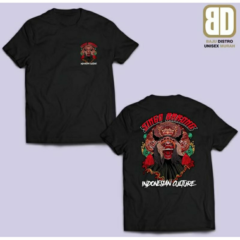 KAOS SINGO BARONG INDONESIA CULTURE // KAOS SENIMAN JAWA TIMUR