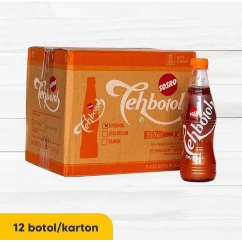 

Teh Botol Sosro 350ml Original Botol [1 Dus/12 Pcs]