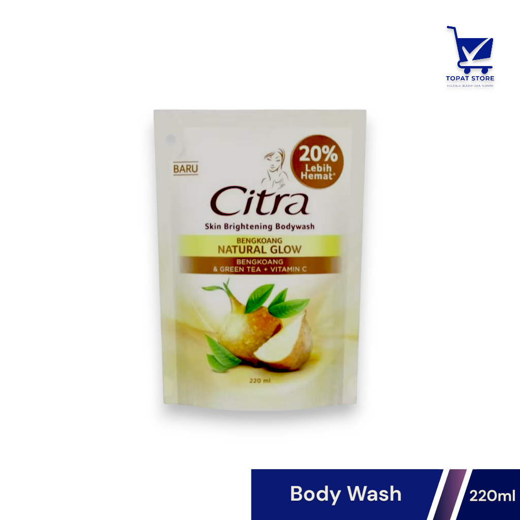 Citra Body Wash Bengkoang Natural Glow 220ml - Sabun Mandi Cair Citra