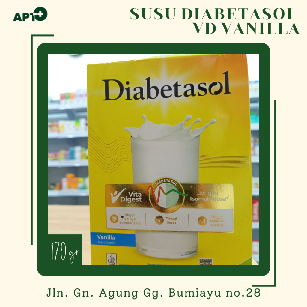 

SUSU DIABETASOL VD VANILLA 170 GR