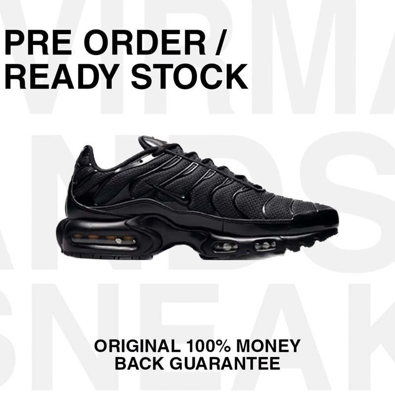 Nike Airmax Tn Plus Metallic Black Original 100% Sneaker resmi