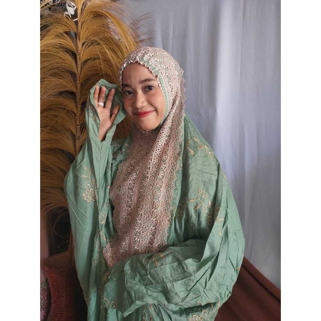 Mukena fatimah terusan jumbo premium // Mukena Terusan Rayon // Mukena Terusan Jumbo Dewasa