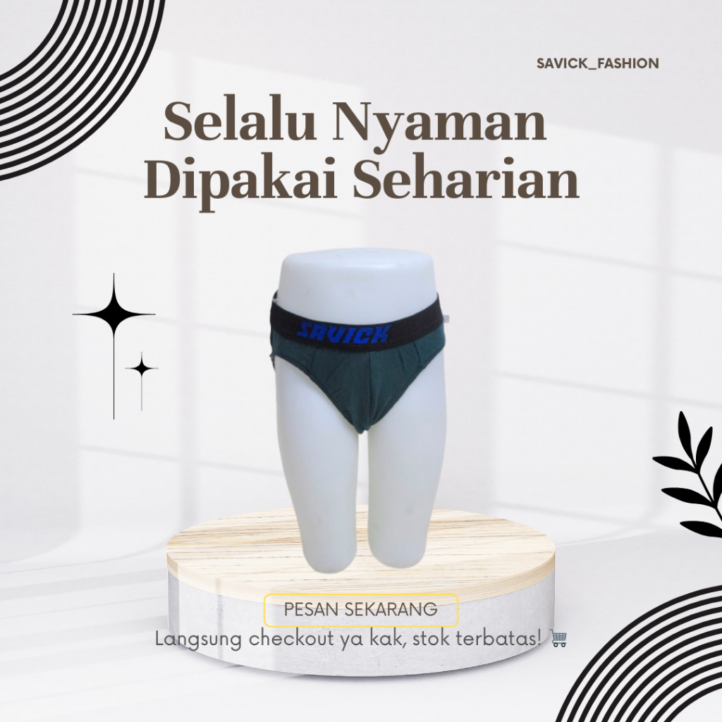 [ISI 6 PCS] Celana Dalam Anak slempak anak laki laki bahan Katun Lembut Adem – Ukuran 2-15 Tahun, Ny