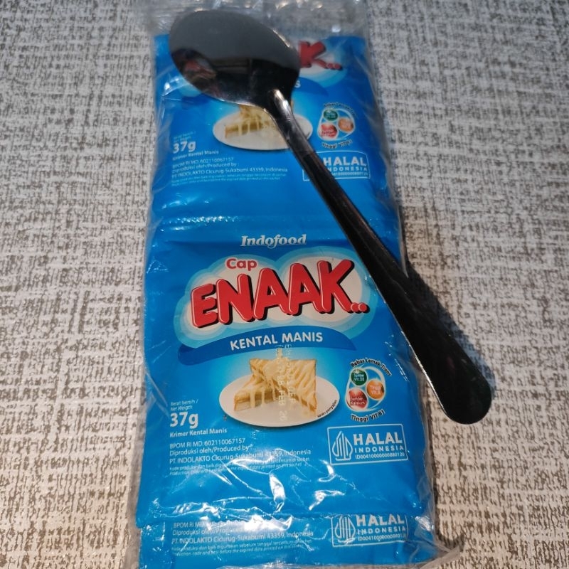 

[1 PACK] 1 RENCENG 6 PCS INDOFOOD CAP ENAAK PUTIH SACHET SUSU KENTAL MANIS BENDERA 37 GR
