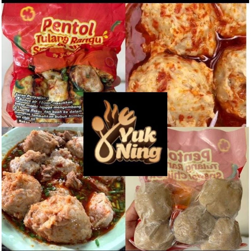 pentol tulang rangu by yuk ning,fresh selalu,aslie wendulita sekali...nampol,spesial chili oil