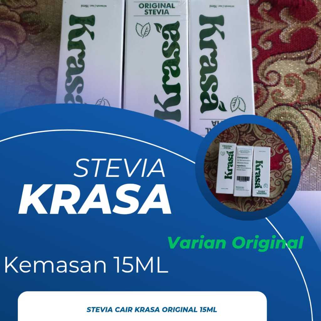 

Stevia Cair KRASA Original 15ML | Pemanis Alami Pengganti Gula