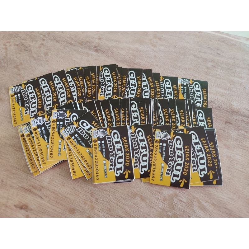 

Label Makanan / Stiker Tedhak Siten / Stiker Kromo