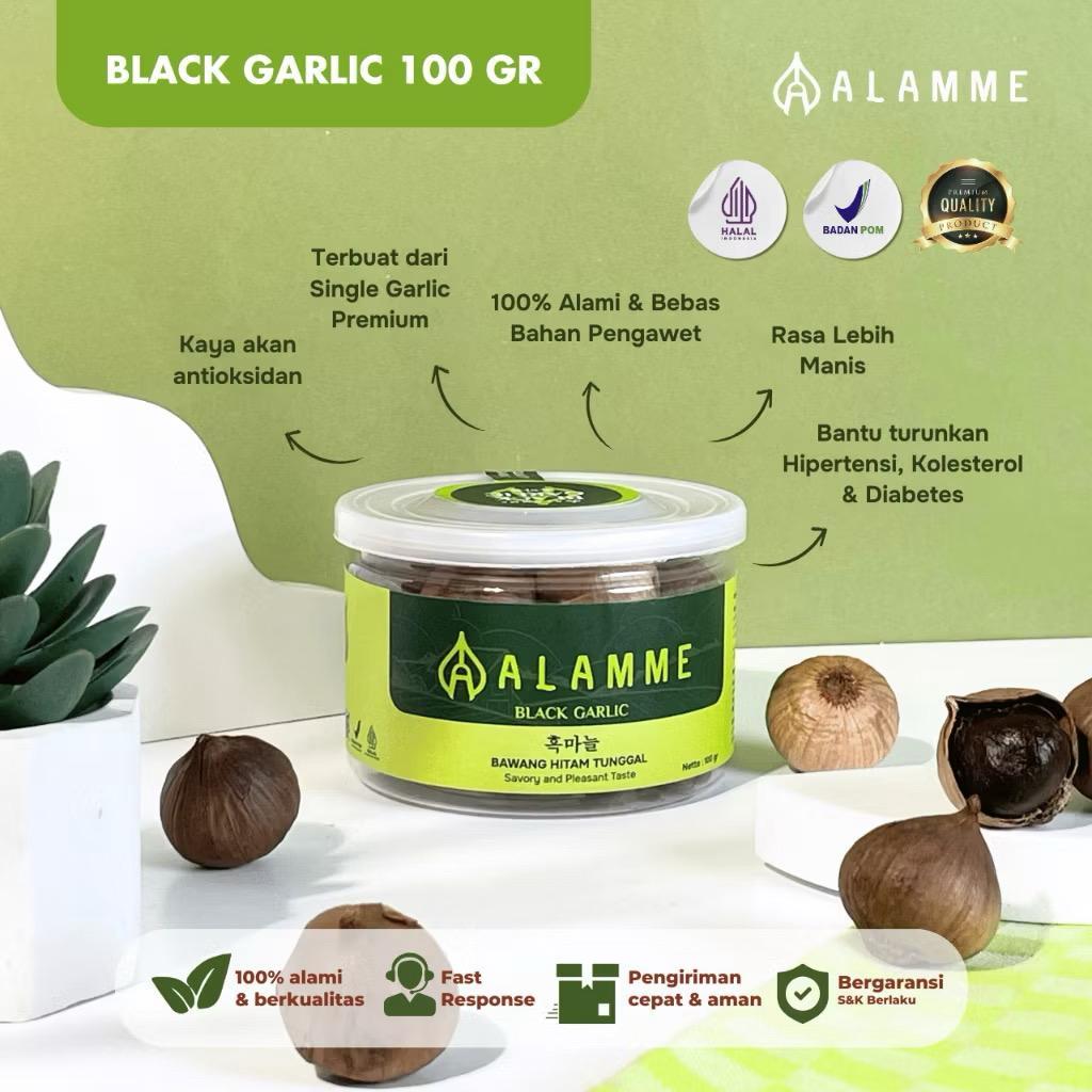Alamme Black Garlic Bawang Hitam Tunggal Lanang Jumbo Premium