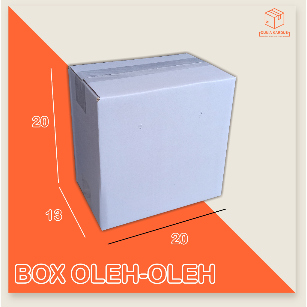 

kardus Oleh Oleh 20x13x20 cm box kripik tempe isi 6 /duspolos/duspaking/duskarton