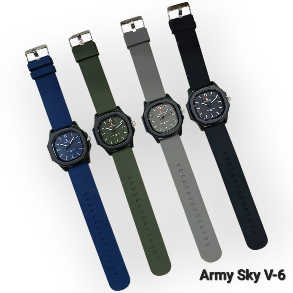 Jam Tangan Pria Army Sky Tali Karet