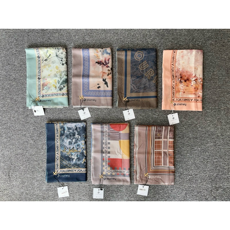 READY HIJAB REGULER MOTIF BEST SELLER BY JOURNEY SCARVES Amora, Malla, Salwa, Hana, Ester