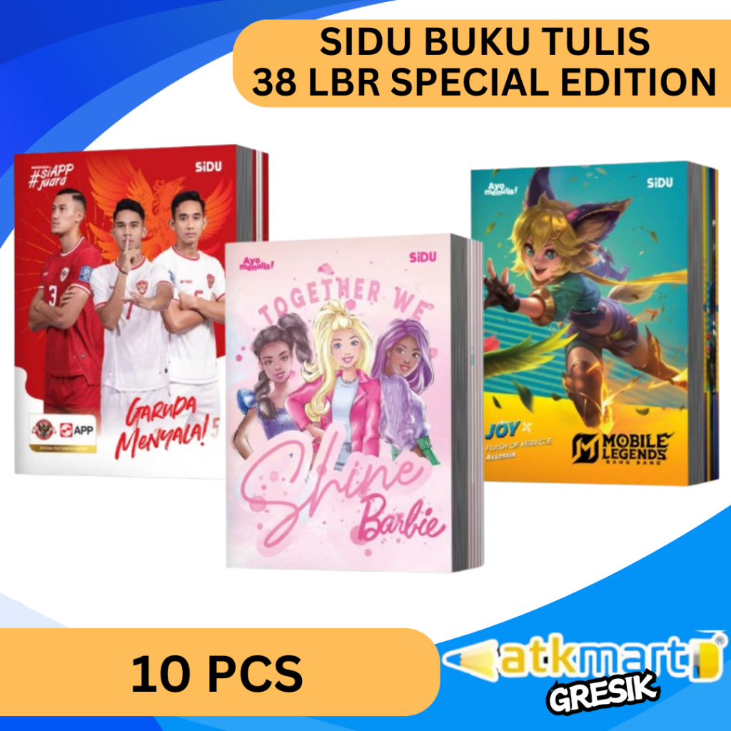 

Buku Tulis sekolah SIDU Buku Tulis Bergaris 38 Lembar isi 10 Buku Special Edition Mobile Legends Timnas