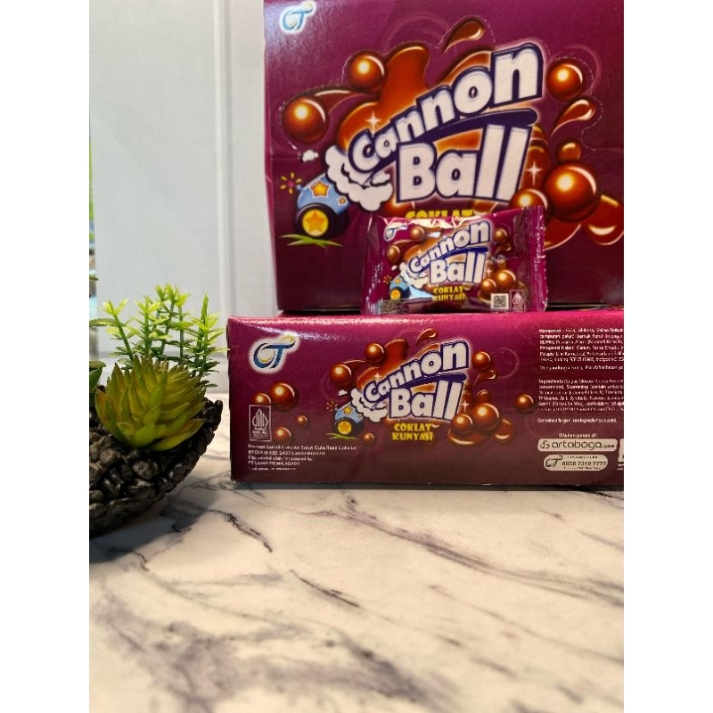 

cannon ball coklat kunyah empuk renyah isi 24 pcs