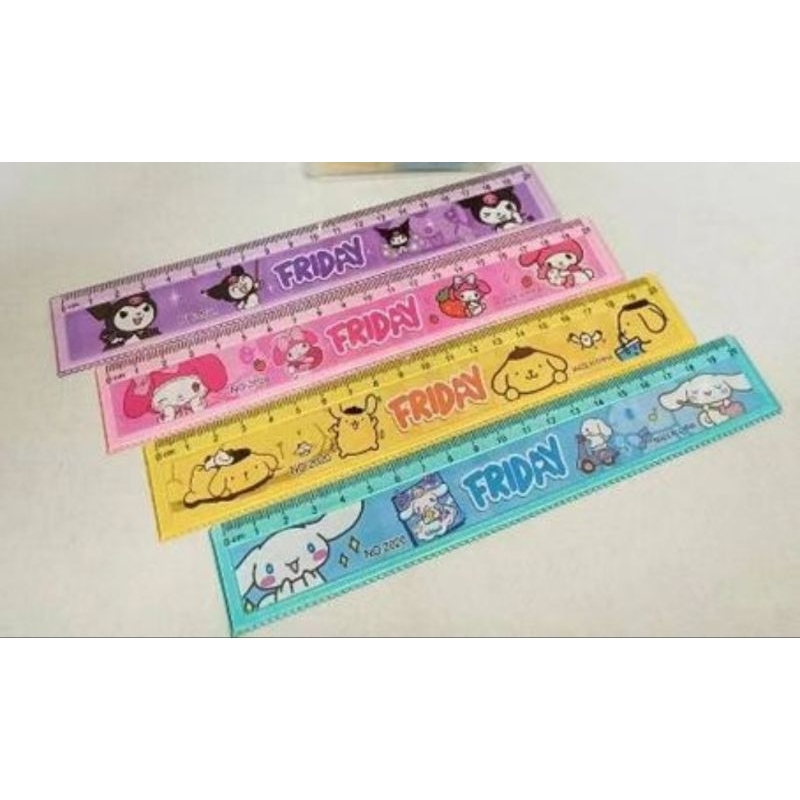 

Penggaris 20cm 1Box 100pcs || Penggaris Capybara Labubu Kuromi
