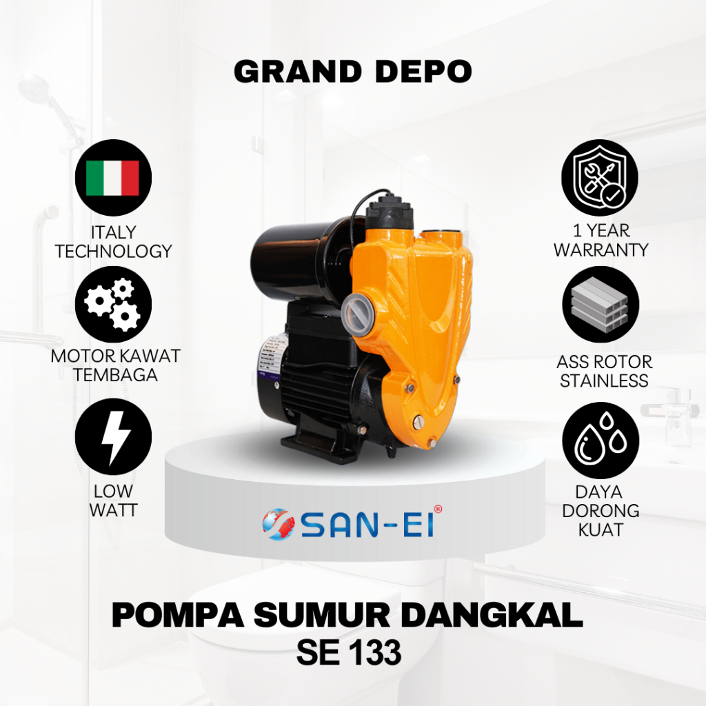 San Ei Pompa Air Sumur Dangkal SE 133 / Pompa Air Sumur Dangkal San Ei