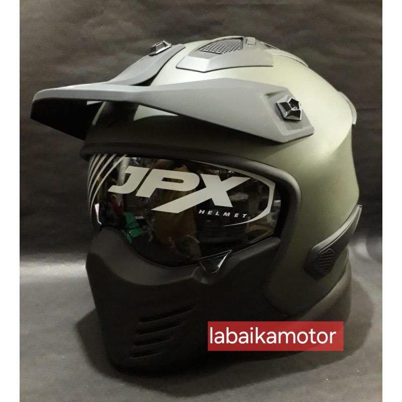 HELM JPX MX726 SOLID - HELM JPX CAKIL