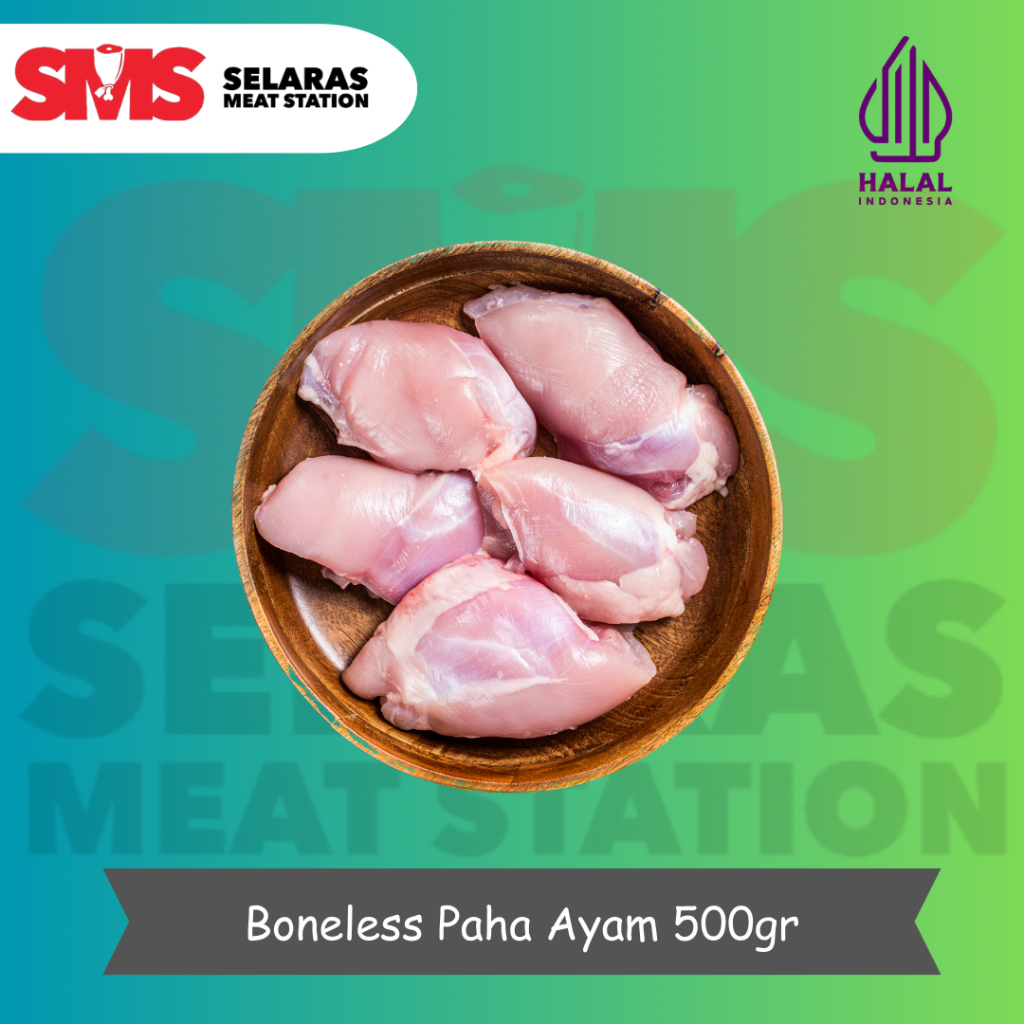 

Fillet Paha Ayam Segar 500 gr Boneless Paha Chicken thigh FRESH HALAL - Selarasmeatshop