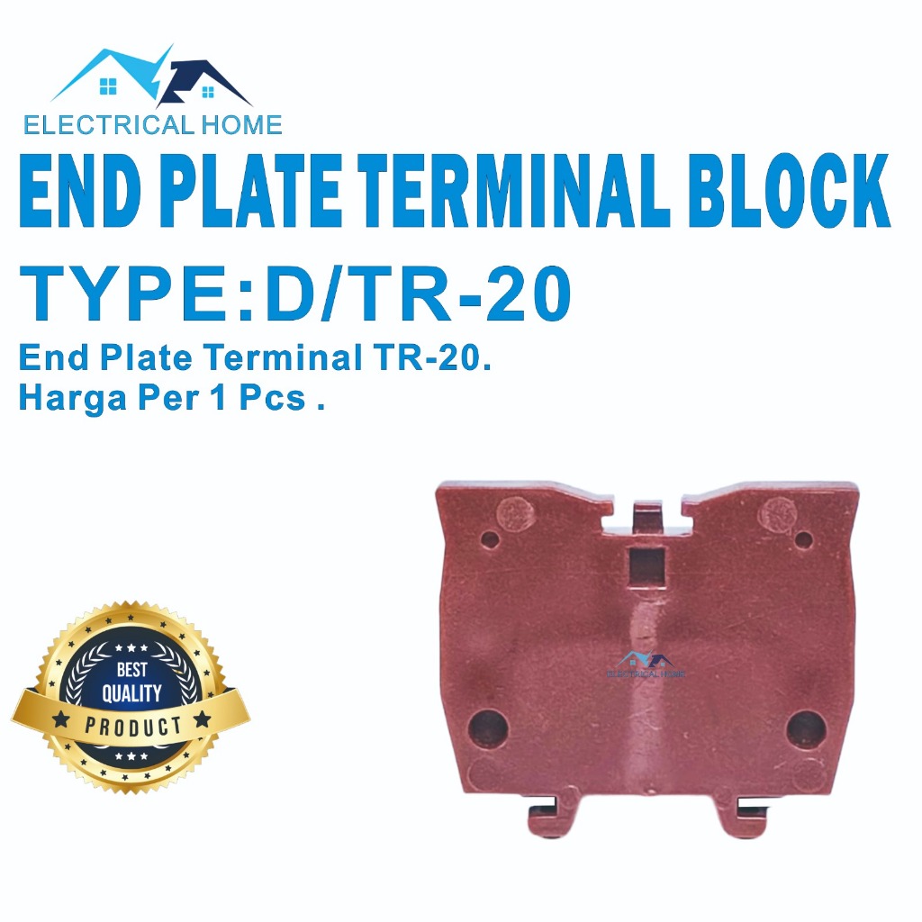 End Plate Terminal Block TR 20A Din Rail BEST QUALITY.