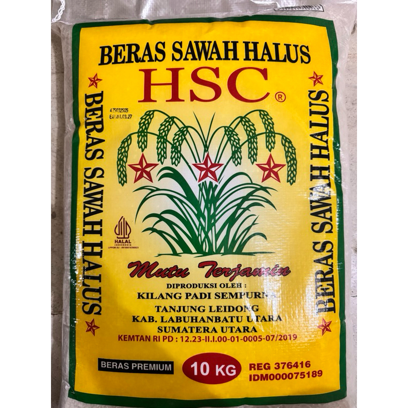 

Beras HSC Sawah Halus 10 kg