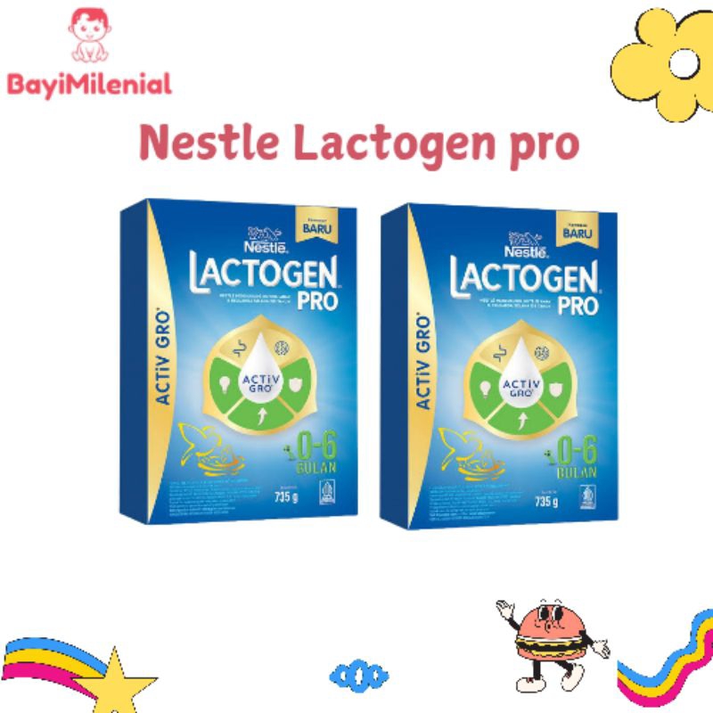 nestle Lactogen & Lactogen pro activ gro usia 0-6bulan & 6-12 bulan
