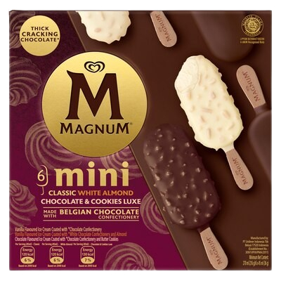 

MAGNUM MINI CHOCOLATE & COOKIES LUXE 270ML X 6PCS