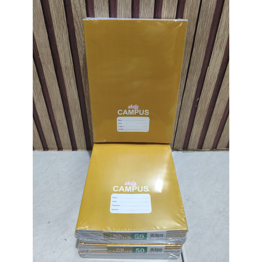 

Mi Buku Tulis Campus Craft Cover Sampul SKOLA By SIDU 50 Lembar (1 Pack isi 10 Buku)
