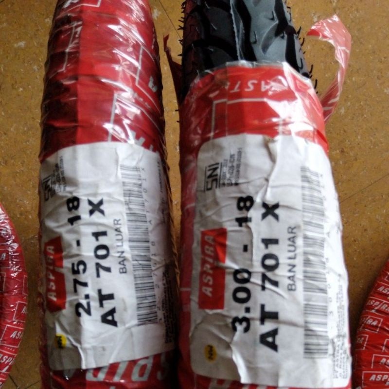 [READY COD] BAN ASPIRA TUBETYPE (NON TUBELESS) AT701 BAN LUAR ASPIRA RING 18 ( 275-18, 300-18 ) BAN 