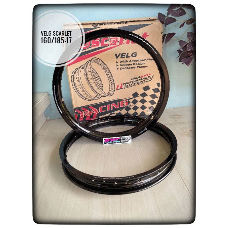 Velg carlet ukuran 160/185 ring 17 / Velg scarlet Uk 160/185-17