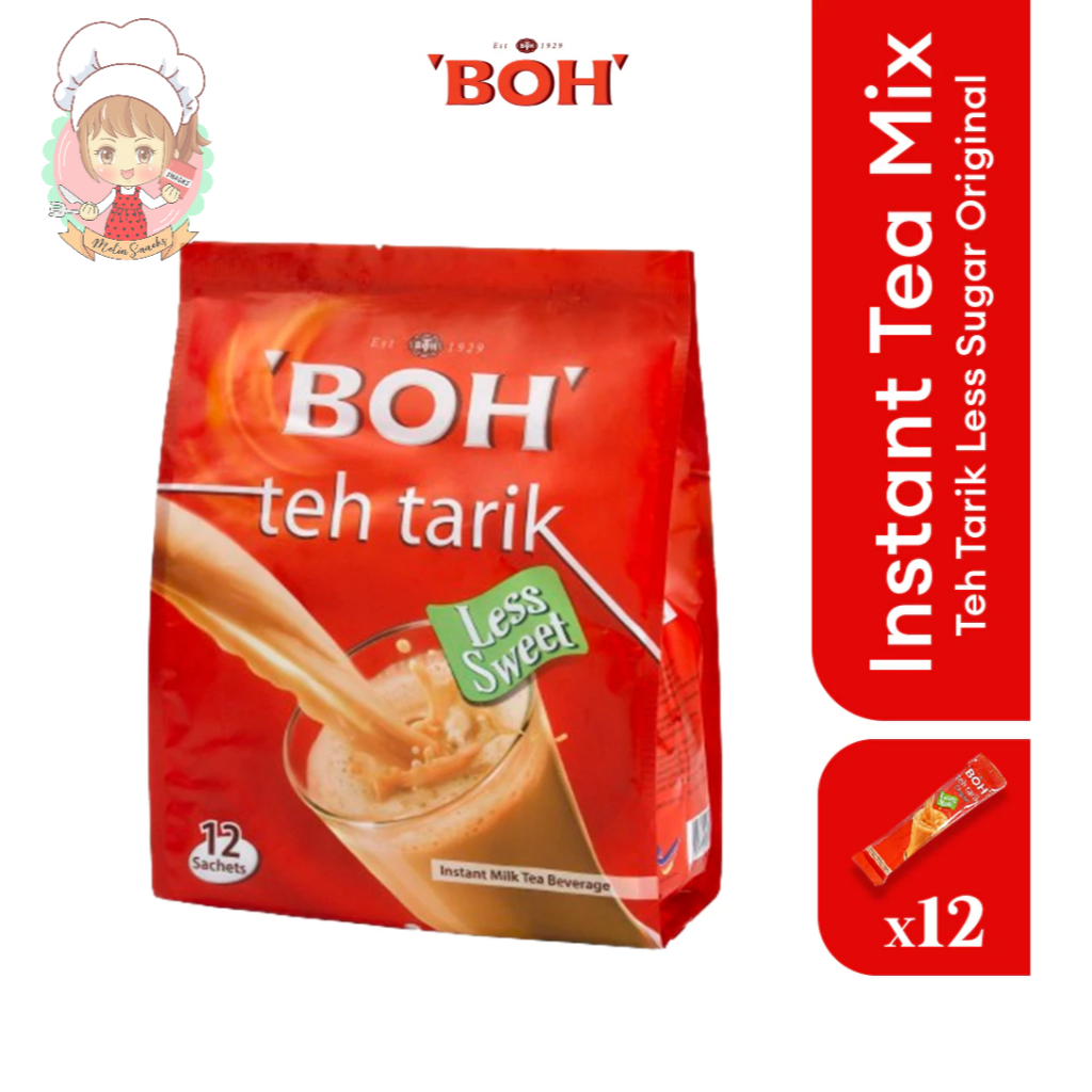 

BOH Teh Tarik Kurang Manis Original New Stick Pack 27g x 12s