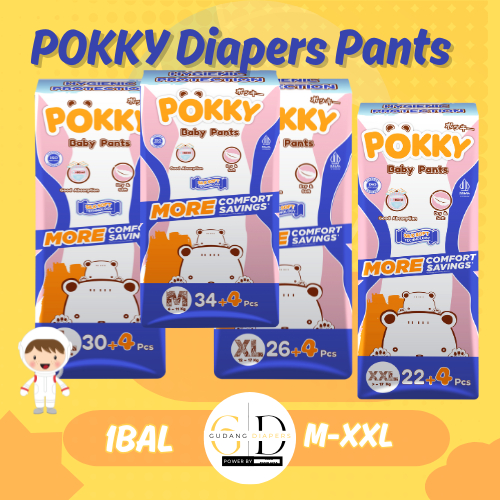 Pokky Diapers Pants NBS/M/L/XL/XXL / Pokky Baby Pants