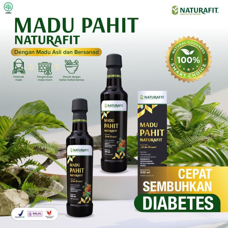 

ORIGINAL - Madu Pahit Naturafit BPOM Asli - Obat Herbal Atasi Diabetes Kencing Manis Kolesterol