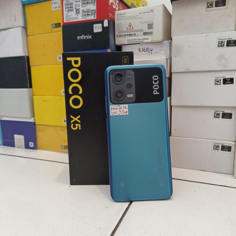 POCO X5 5G RAM 6/128GB Fulset original - Hp Second Murah Berkualitas dan Bergaransi
